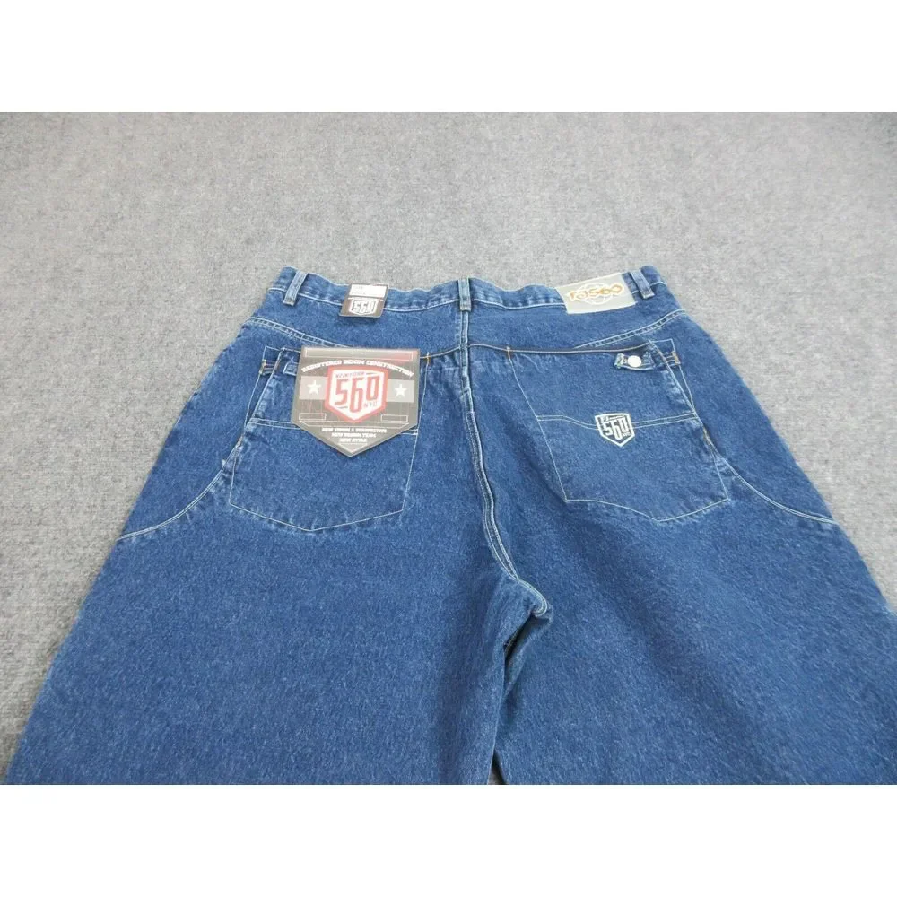 VINTAGE FJ560 Fat Joe Jeans Mens 42 Hip Hop Baggy Y2K Streetwear DEADSTOCK 42X32 - Picture 15 of 16